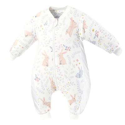 [MOMSMENU] Детский слипик, Плотный, Зимний, 2,5 тог, Пушистый и Теплый, Хлопок, Мягкий, С рукавами и съемными рукавами, Милый, Двусторонний дизайн, Возраст 15-36 месяцев