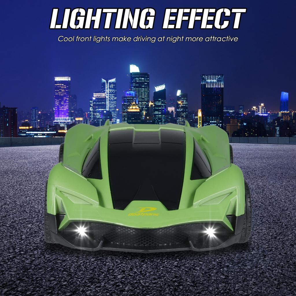 Машинка с дистанционным управлением, 2,4 ГГц 1:20 Масштабный 4WD Гоночный Игрушечный Автомобиль со Светодиодными Фонарями Дрифтующие Шины, Перезаряжаемый Мо