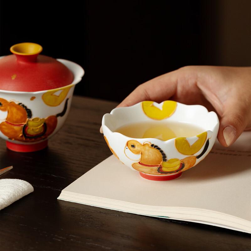 Ручная роспись auspicious керамические чашки ChuYiQi
