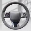 Замшевая оплетка на руль для Honda CRV CR-V 2017 2018 Clarity 2016-2018, аксессуар для автомобиля