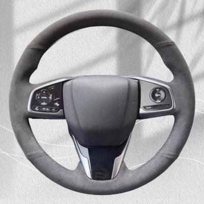 Замшевая оплетка на руль для Honda CRV CR-V 2017 2018 Clarity 2016-2018, аксессуар для автомобиля