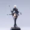 NieR Automata 2B Аниме Девушка GK Фигурка Двойная Голова Скульптура Высокий Разрез Боевой Костюм Коллекционная Статуя Настольное Украшение