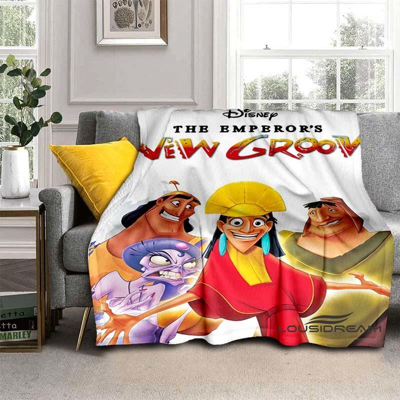 2026 New Cartoon "The Emperor's New Groove" Blanket. A warm and comfortable flannel blanket suitable for bedrooms, sofas, beds,