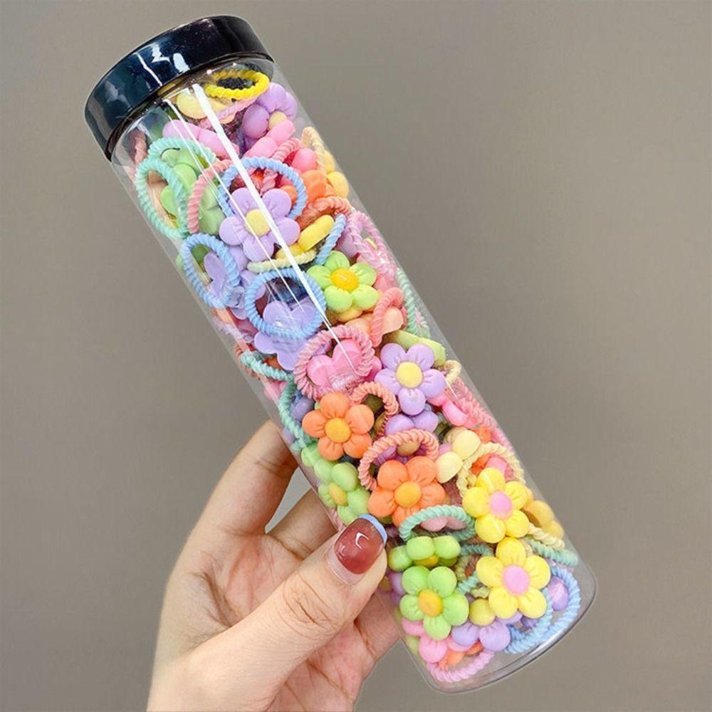 Эластичные детские резинки для волос, держатели для хвостиков, головные уборы, детские веревки для волос для женщин