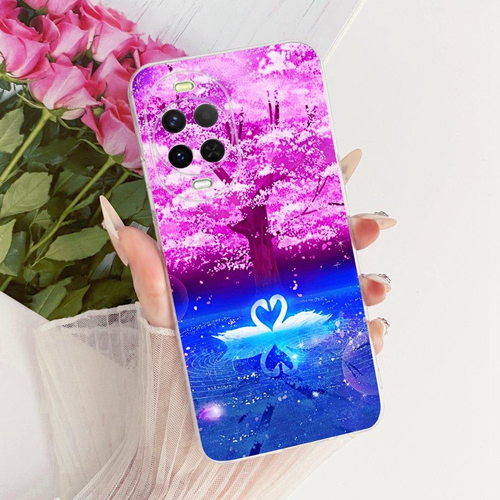 Прозрачный чехол для Huawei Nova 15 Чехол Милый Кот Мода Бабочка Роскошный Расписной Корпус Для Huawei Nova15 PSN-AL00