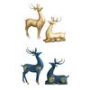 2x Фигурки оленей Креативная фигурка животного из смолы для вечеринки, шкафа, праздника