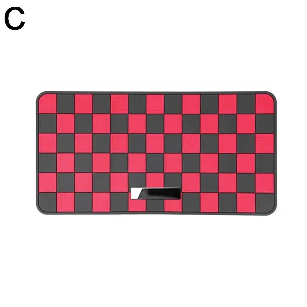 Автомобильная приборная панель Противоскользящий коврик Центральная консоль Большой Высококлассный коврик Противоскользящая Автомобильная декорация Коврик для парфюмерии Коврик для хранения N4O7