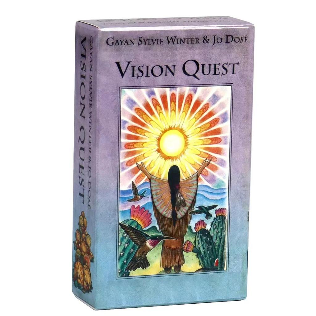 10,3*6 см Vision Quest Tarot 78 шт. Карты содержат племенной шаманизм и дух древнего медицинского колеса