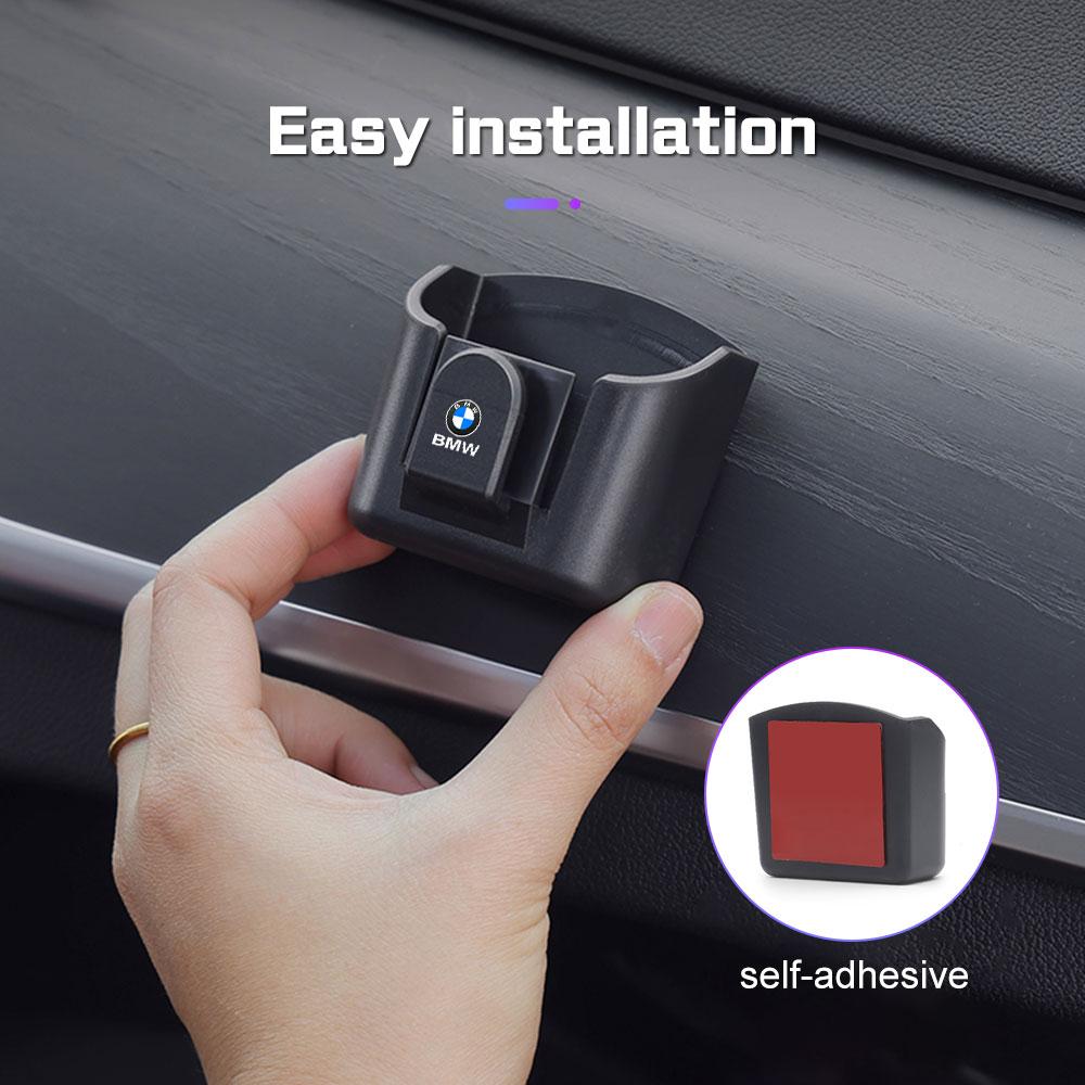 BBLB5 For BMW E36 E39 E46 E60 E90 E90 F10 F30 G20 G21 G30 G11 F15 Car Key Storage Box With Hook Adhesive Box Car Dashboard Key Holder