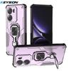 KEYSION Shockproof Armor Case for Xiaomi POCO X7 Pro Soft Silicone+PC Upright Metal Ring Stand Phone Back Cover for Redmi Turbo4