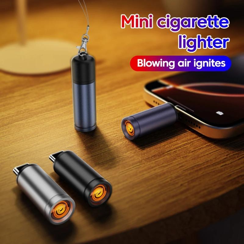 USB-C Rechargeable Arc Lighter - Windproof Flameless Electronic Lighter for Outdoor Use, Portable & Safe Ignition Tool