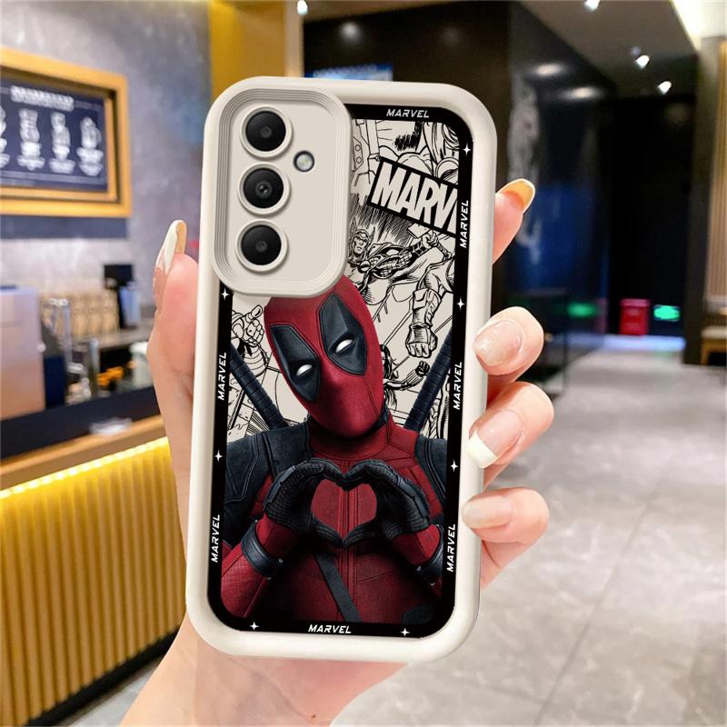 Чехол для телефона Marvel Deadpool для Samsung Galaxy A15 A25 A35 A55 A51 A71 A72 A73 A52 A52s A53 A54 Мягкий 4G 5G Мягкая накладка