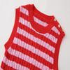 Fashion Style 2024 Summer New Women's Clothing Silm All-Matching Sleeveless Stripes Knitting Vest 6771041 050