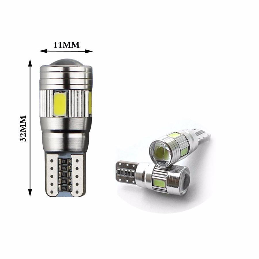 Новые 10 шт. Белый свет T10 501 194 W5W 5630 LED 6SMD Автомобильная габаритная лампа, потолочный свет для чтения