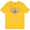 NBA Collaboration Los Angeles Lakers Dri-Fit T-Shirt SS25 Casual Crew Neck Short Sleeve Kids Tops Yellow 3Z2B7BAYX-LAK