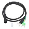 9 Pin M10 Female Motor Extension Cable Anti Overheating Anti Interference with Waterproof Connector