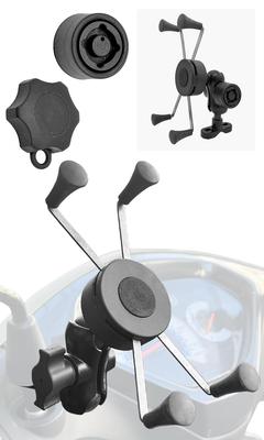 GOROPRI Держатель для смартфона для и Другой Совместимый с Ram Mounts дюймов и с X-Grip Мотоциклы, Скутеры, Мопеды, (D-Type (6.3 больше,