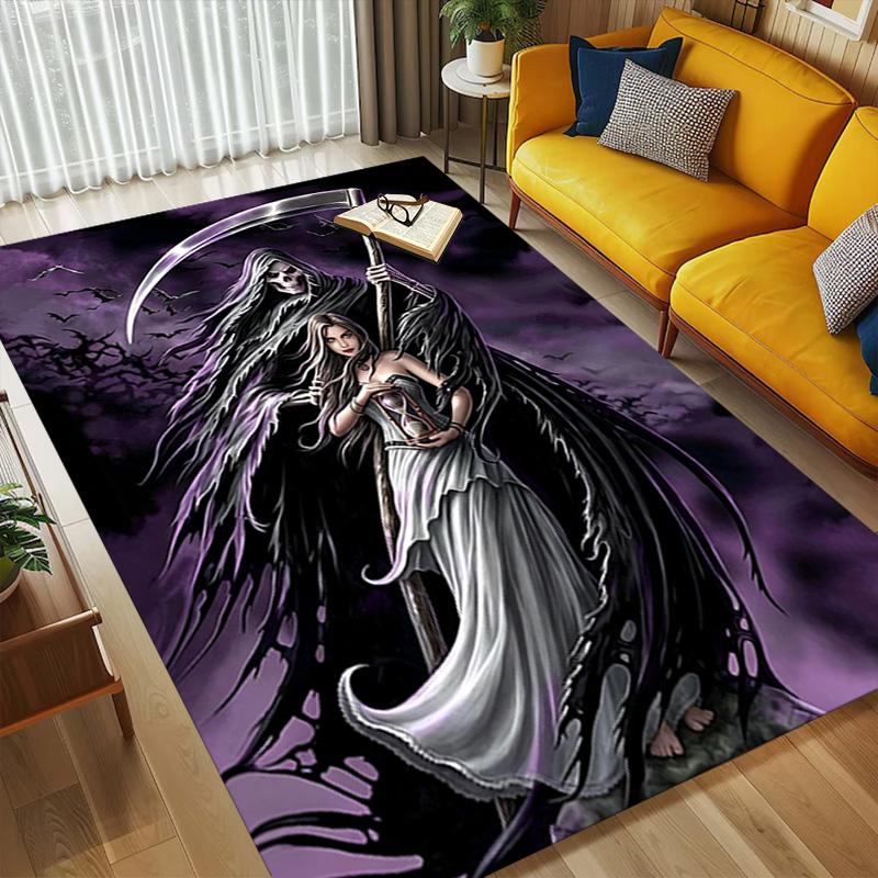 Death Romance Living Room Nonslip Area Rug Soft Carpet For Bedroom Game Playroom Sofa Office Home Decor Doormat Christmas Gift