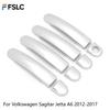 Car Door Handle Cover Trim Overlay Sticker Protector For VW Sagitar Jetta A6 2012-2017 Gloss Black Auto Exterior Parts