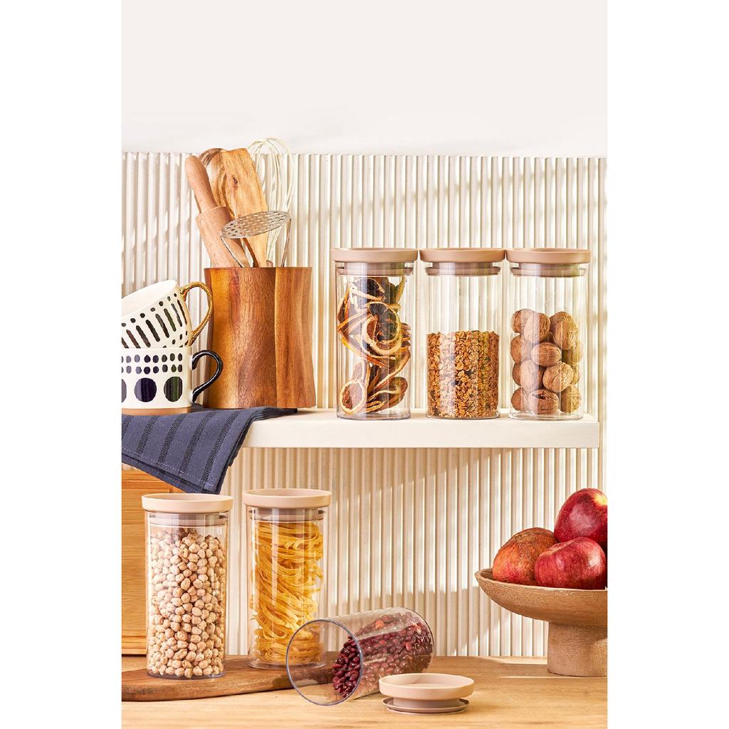 Arya 6-piece Large Jar/storage Container Beige