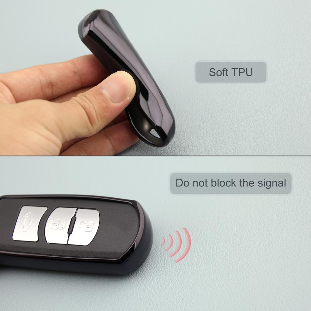 Черный брелок-держатель для Mazda 2 3 6 CX-3 CX-5 CX-9 MX-5 Toyota Yaris iA аксессуары BM GJ DJ KE KF TC