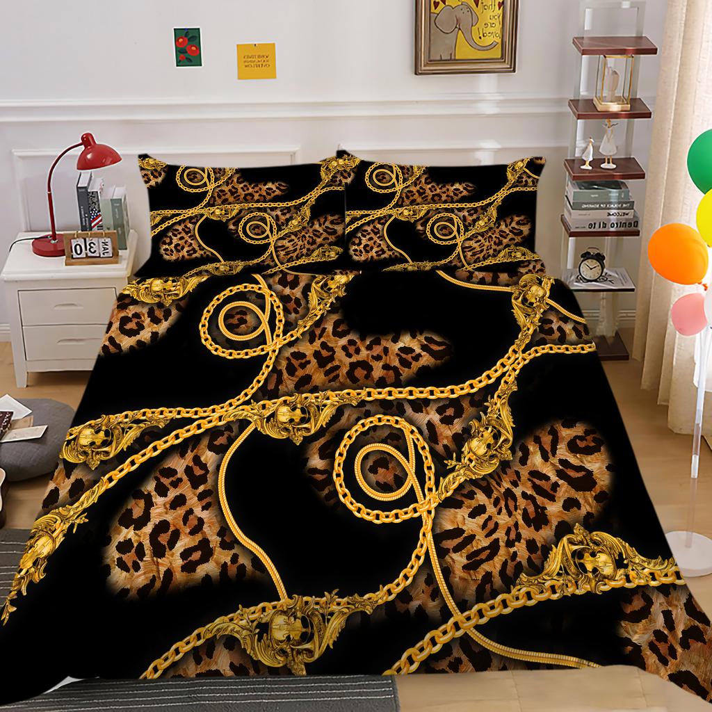 High Definition Digital Printed Bedding Set with Colorful Geometric Patterns, Quilt Covers, Pillowcases, Ultra-fine Fiber Fabric, Soft Home Decoration