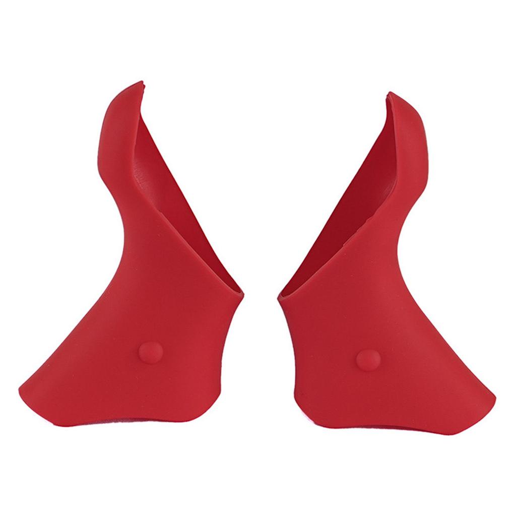Bicycle Brake Shift Lever Covers Red/Black Color Brake Shift Lever Hoods Suitable for ST-5600/5601