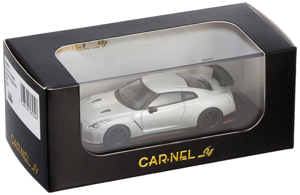 CARNEL 1/64 Scale Nissan GT-R NISMO N Attack Package (R35) 2015 Silver Finished Product