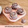 Форма для больших кубиков льда Роза Форма для изготовления ледяных шариков для коктейлей 3D форма цветка