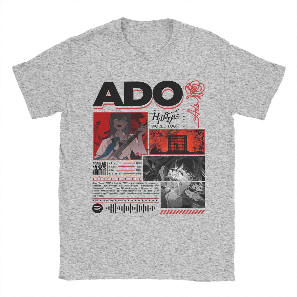 Mens ADO WORLD TOUR T Shirt 100 Cotton Clothing Fun Short Sleeve O Neck Tee Shirt Unique TShirts