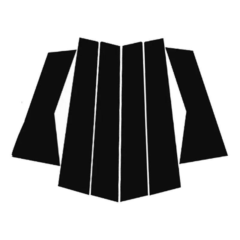 6 шт. Наклейки на стойку рулевой колонки автомобиля, подходят для Chevy Tiggo 3 2017-2021 / Tiggo 4 2017-2021, декоративные наклейки