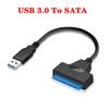SATA To USB Hard Disk Adapter Cable USB 3.0 To Sata Cable Up To 6 Gbps For 2.5 3.5 Inch External HDD SSD Hard Drive Adapter