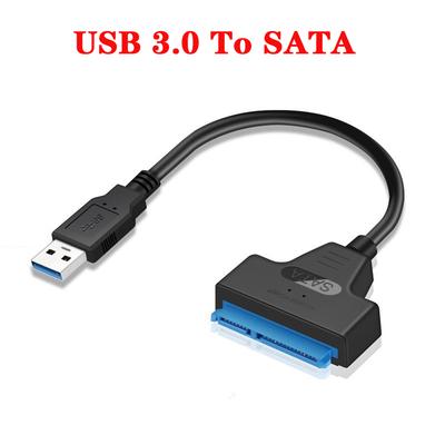 Кабель-адаптер жесткого диска SATA-USB Кабель USB 3.0-SATA до 6 Гбит/с для 2,5-3,5-дюймового внешнего жесткого диска SSD-адаптера жесткого диска