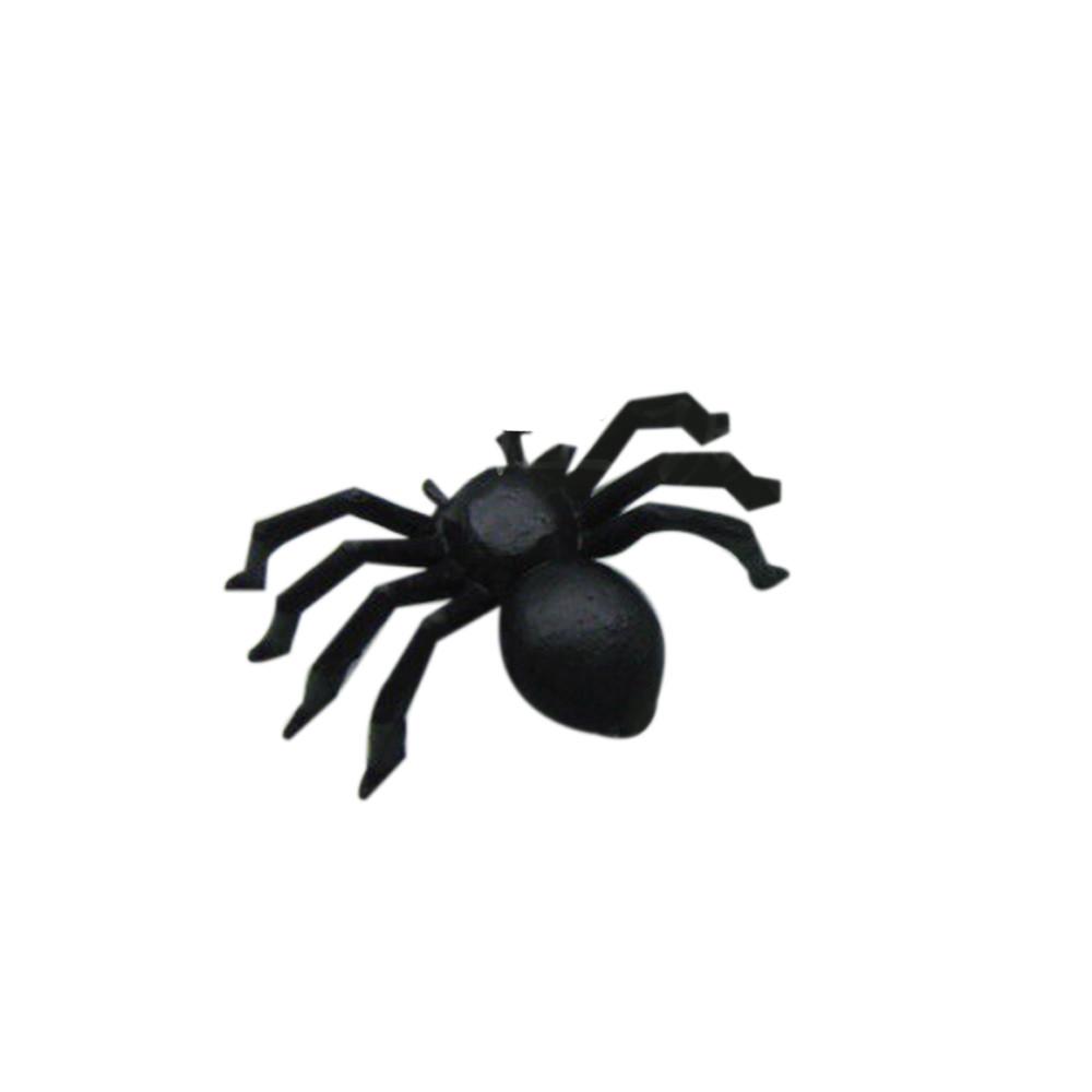 20 PC Halloween Plastic Black Spider Joking Toys Decoration Realistic