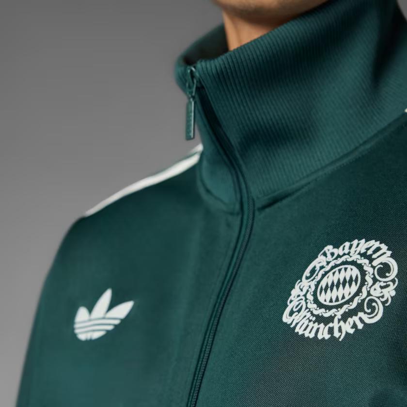 adidas Спортивная повседневная мужская куртка с длинным рукавом и винтажным воротником-стойкой в полоску сбоку, куртка цвета зеленого цвета IT4130