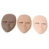 3шт. Головка манекена для наращивания ресниц, учебная головка для практики со съемными веками, двойная