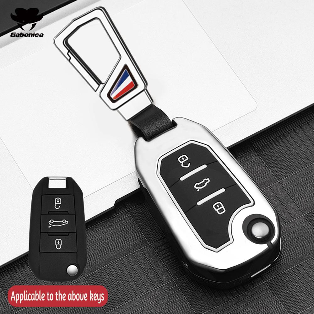 Новый корпус из цинкового сплава для Peugeot Gt 208 2008 308 3008 408 508 107 301 Citroen C4 Cactus C5 Ds4 Ds5 Держатель чехла для автомобильного ключа Брелок