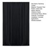 White Backdrop Curtain Wrinkle-Resistant Wedding Drape Black Background Cloth With Rod Pocket