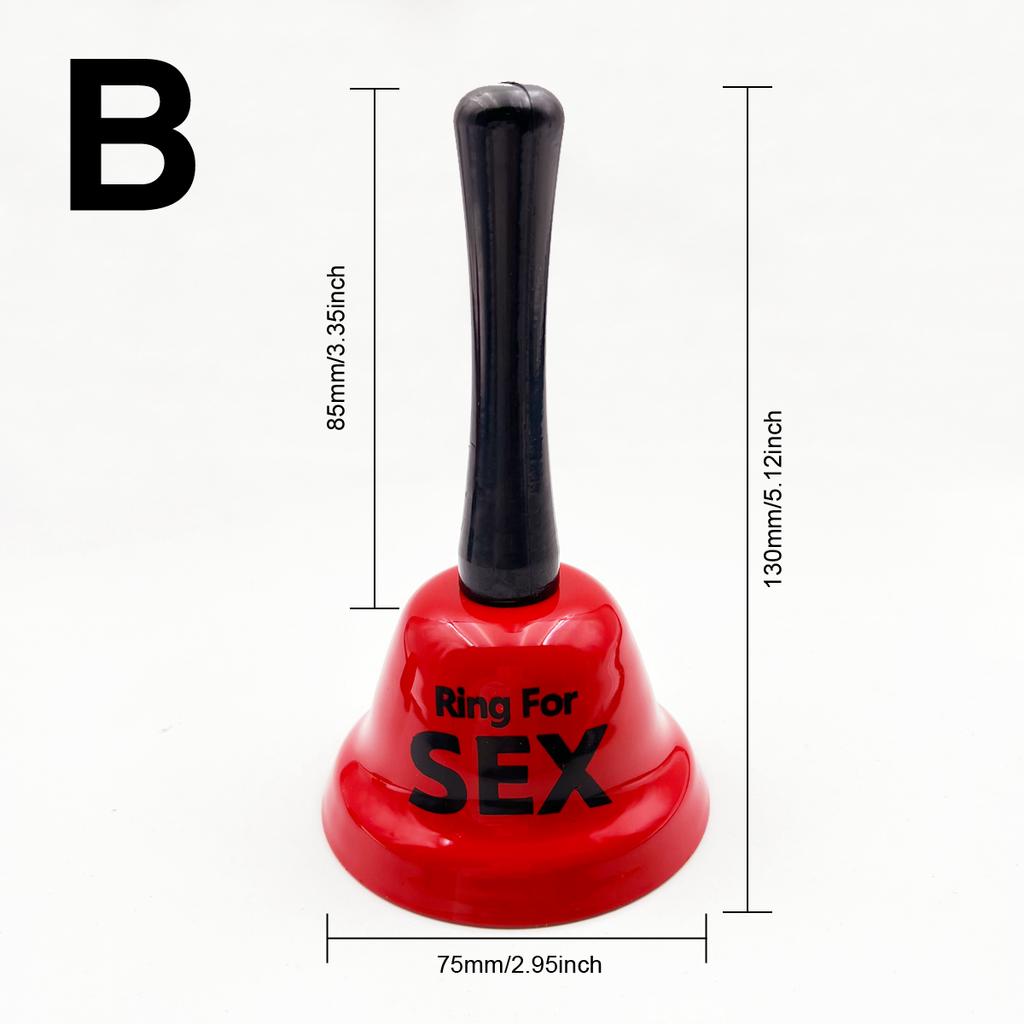 Sex Bell Ring Toy/Kiss/Santa/A Dream Come True RingBell Novelty Romantic Gift for Husband Wife Valentines DayGood product