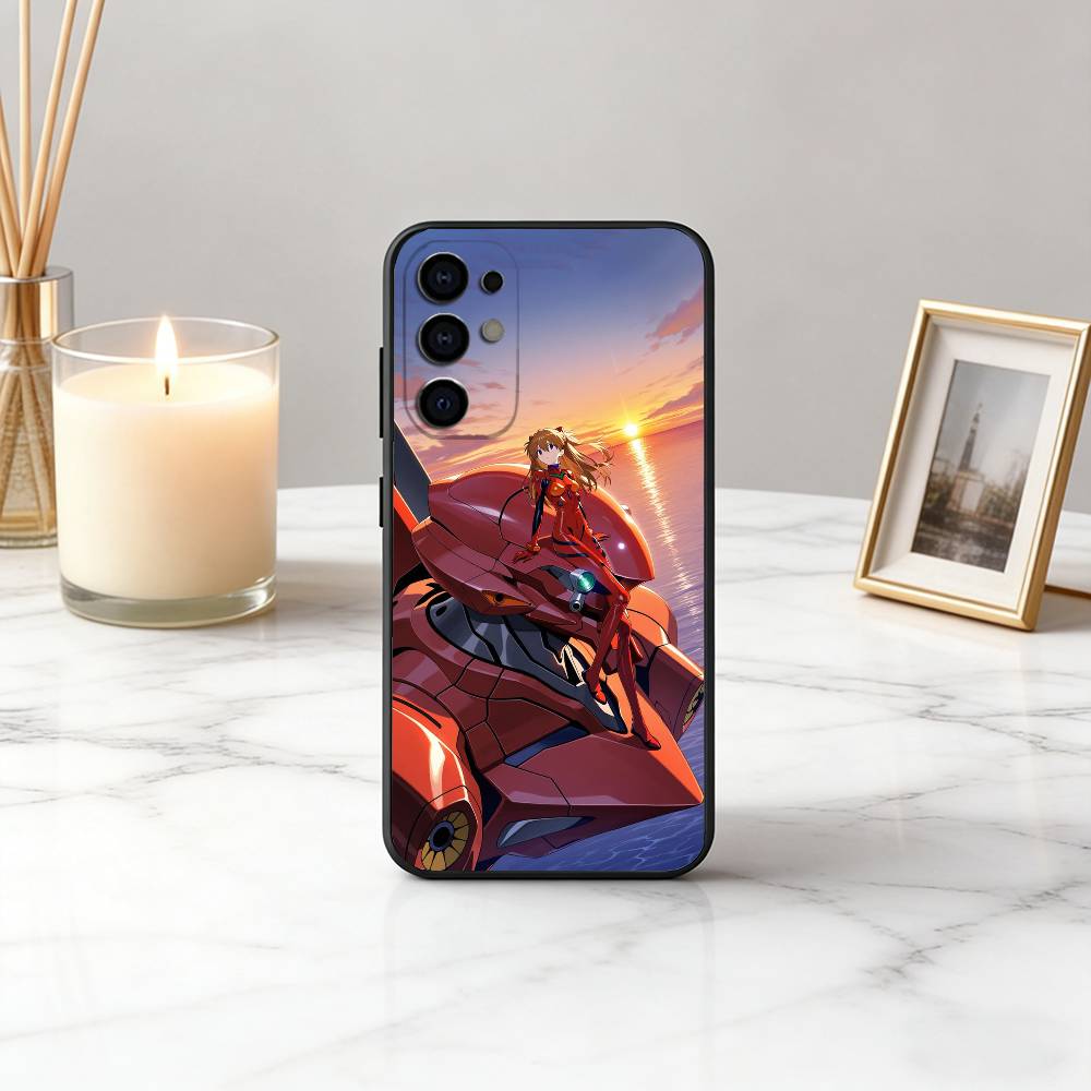 Крутой чехол для телефона с аниме EVA E-Evangelions для Samsung S25, S24, S21, S22, S23, S30, Ultra, S20, Plus, Fe, Lite, Note, 10, Черный чехол