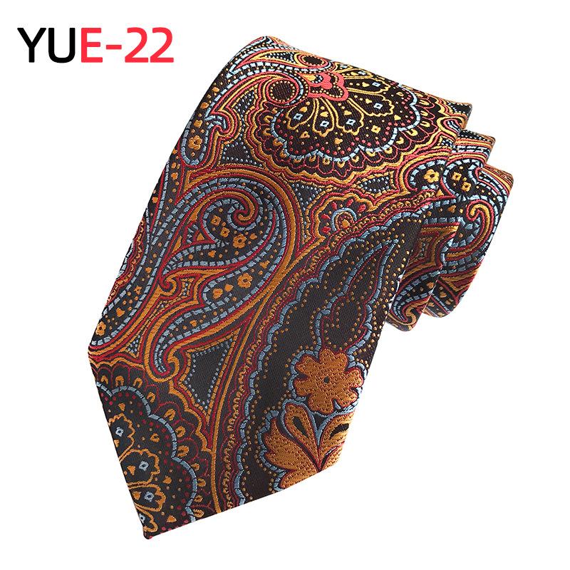 Галстук мужской с большим цветком из полиэстера и узором пейсли, модный, социальный, мужской галстук