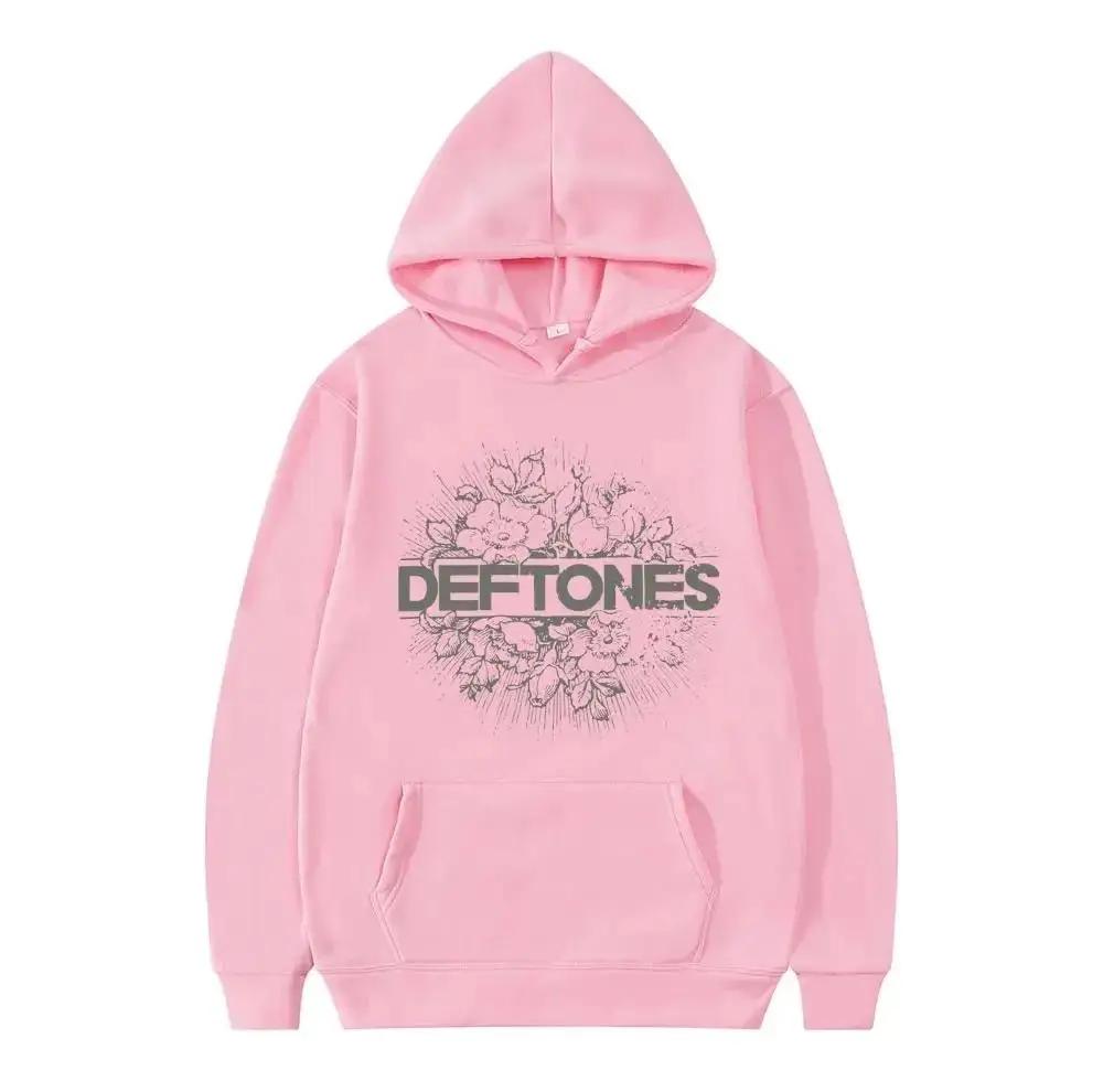 The New Deftones Trendy Printed Hoodies for Both Men and Women, Retro Punk Sweatshirts, and Streetwear from Harajuku