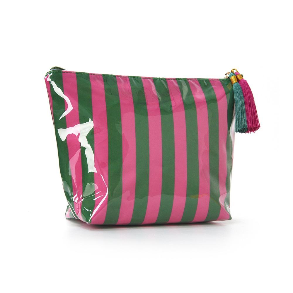 Glossy Toiletry Pouch PVC Makeup Organizer Multipurpose Storage Bag  Women