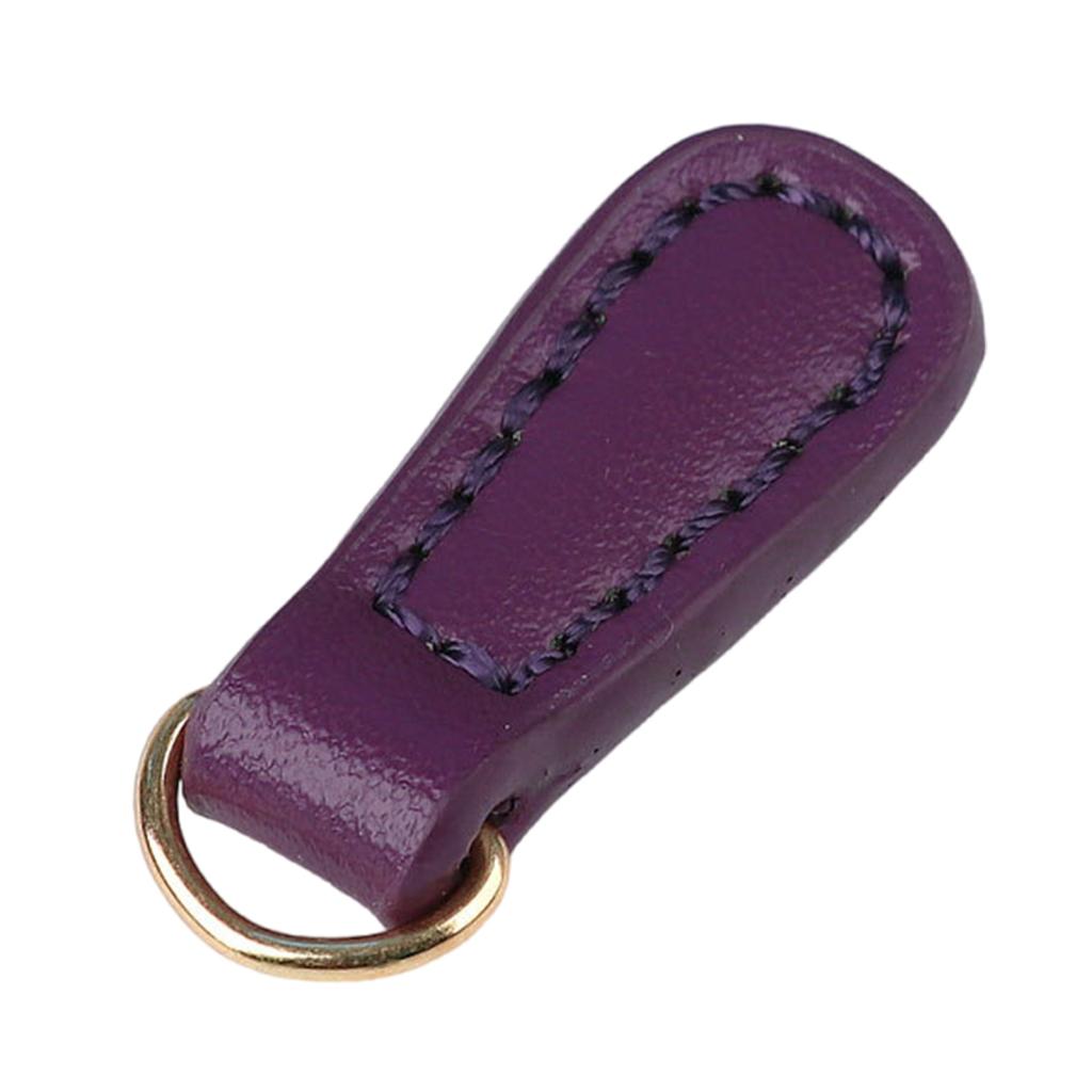 2 Pieces/Set Stylish Zip Pull Strap PU Leather Zipper Pullers Zipper Tags for Boot Jacket Bag Purse Handbag Replacement