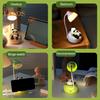 Светодиодная настольная лампа Panda Night Light с ящиком для чтения, регулируемая яркость, перезаряжаемая настольная лампа Panda для детской комнаты, спальни