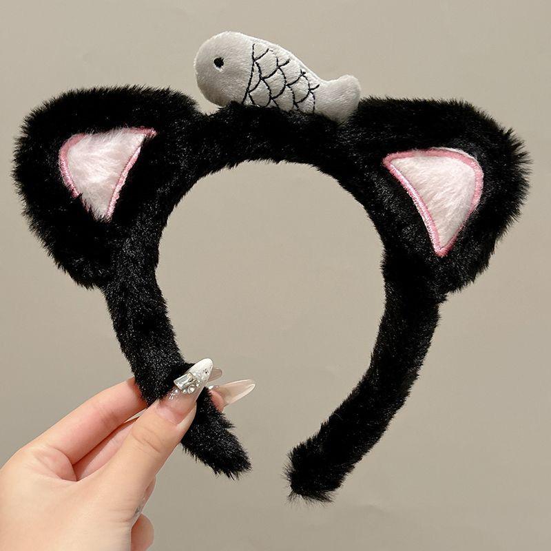 Cute Panda Plush Makeup Headband for Women – Cartoon Ear Design