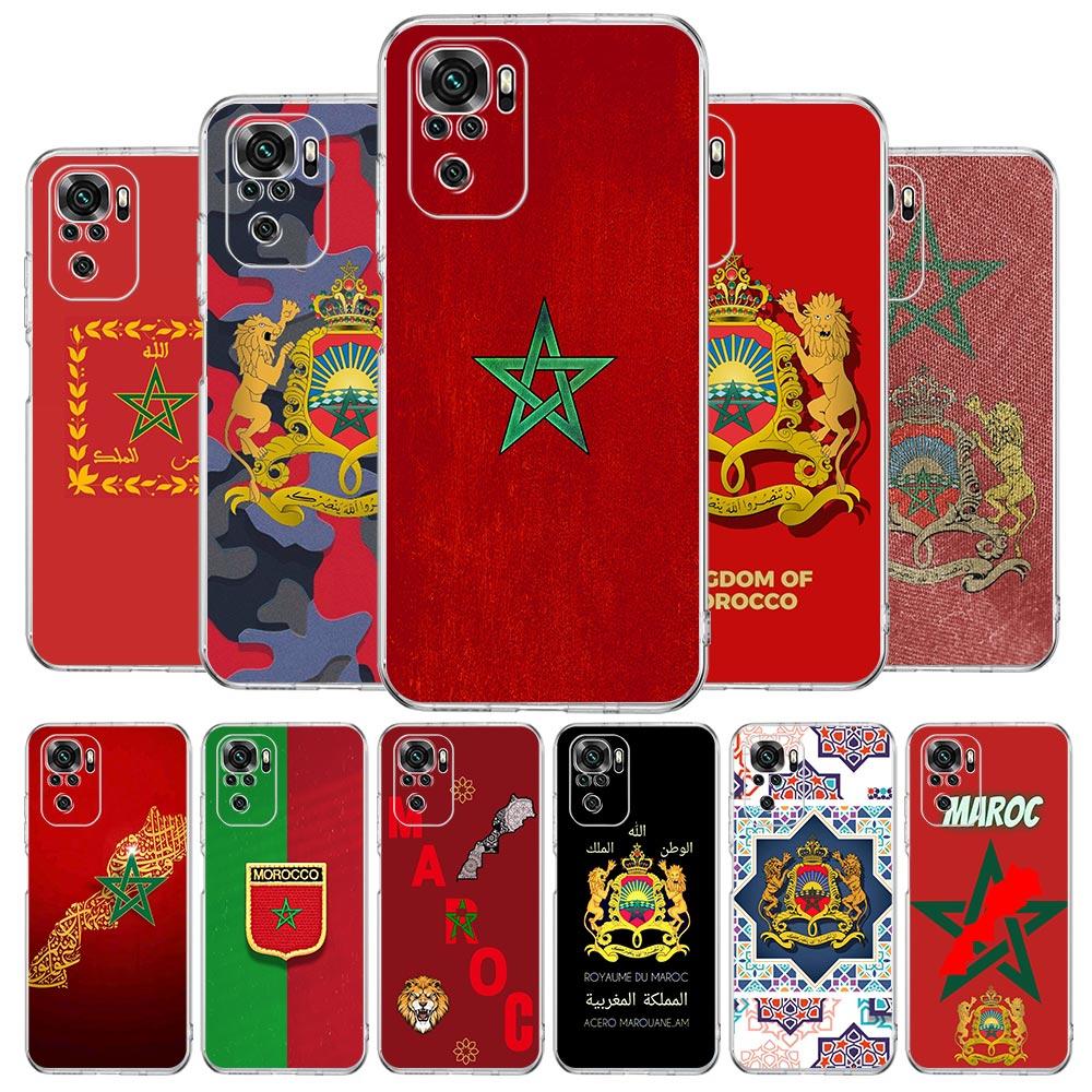 Moroccan flag Maroc Morocco Phone Case For Xiaomi Redmi Note 14 13 12 4G 9S 9 10 11 Pro Plus 5G 9T 14C 13C 12C 10C 9C 9A Cover