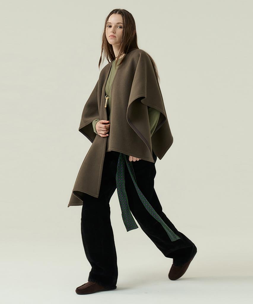 Voyonn Cape Scuff Wool Reversible Brown 0169