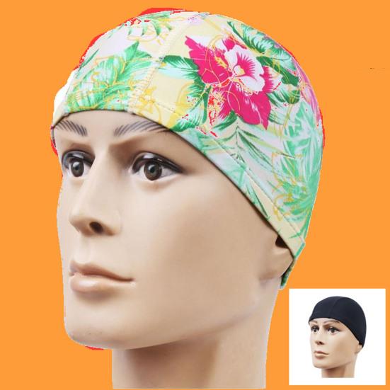 Шапочка для плавания Очень мягкая, высокая эластичность, водонепроницаемая, не выцветающая, дышащая, защитная, из полиэстера, эластичная спортивная шапка для плавания, шапка-бини для женщин