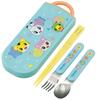 Bento Chopsticks Trio Set Shimajiro POP Children's (Chopsticks, Spoon, Fork, 16.5cm) TACC2-A